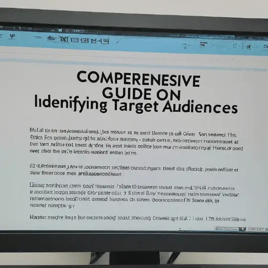 Comprehensive Guide on Identifying Target Audiences