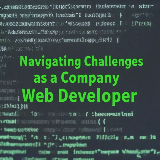 Navigating Challenges as a Company Web Developer